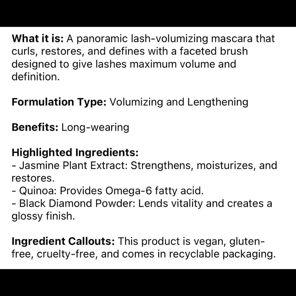🌿 Athr Beauty The Big Bang Volumizing Mascara